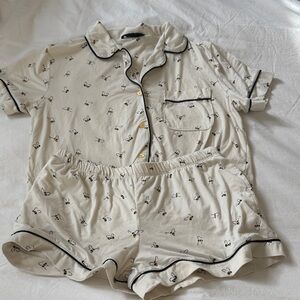 Kate Spade bumble bee shorts pajama set -  XS